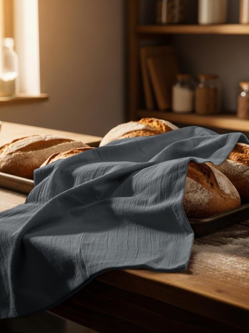 Light Grey Flour Sack Towels [12 Pack-28 x 28 In]100% Cotton - Picture 8 of 9